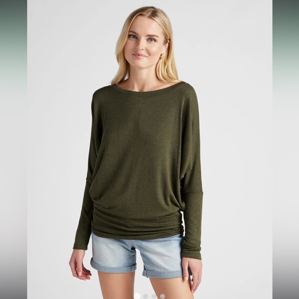 Wantable Hacci Dolman Top Olive XL